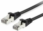 Equip Cable - 606101 (cablu patch S/FTP, CAT6A, LSOH, suport PoE/PoE+, negru, 0, 25m) (606101)
