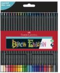 Faber-Castell Black Edition Set de creioane colorate triunghiulare (24 de bucăți) (116424)