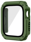 Apple Watch 1-3 (42 mm), Műanyag védőkeret, kijelzővédő üveggel, közepesen ütésálló, szíj nélkül, zöld