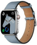 Apple Watch 1-6, SE, SE (2022) (42 / 44 mm) / Watch 7-8 (45 mm) / Watch Ultra (49 mm), bőr pótszíj, állítható, Hoco WA17, szürke - tok-shop