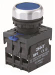 CHINT nyomógomb LED-es kék világítás 230V, 1NO+1NC (NP8-11BND6-230V) (CH-NP8-11BND6-230V)