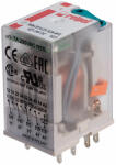 Relpol Miniatűr ipari relé 7A, 4CO, 24VDC, tesztkar, LED (R4N-2014-23-1024-WTL) (R4N-2014-23-1024-WTL)