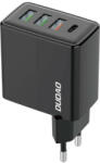Dudao A5HEU 3x USB + USB-C, PD 20 W teljesítményű töltő (fekete)