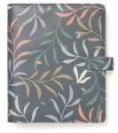 FILOFAX Kalendárium, gyűrűs, betétlapokkal, A5, FILOFAX "Botanical", sötétkék (FX-022646) - kreativjatek