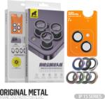 Type Gorilla Apple iPhone 15/15 Plus TG Original Metal 3D Kamera Védő Üvegfólia - Fekete