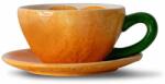 Byon csésze és csészealj Mandarie - narancssárga Univerzális méret