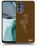 Picasee Husă transparentă din silicon pentru Motorola Moto G62 - Brown flowers