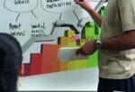 Aslan Folie autocolanta de tip whiteboard - ideal pentru proiectii - culoare alba - 137x100 cm