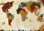 Eosette Sticker decorativ - Harta Lumii din Condimente
