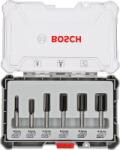 Bosch 6 részes egyenes élű alakmaróbetét-készlet, 6 mm-es befogószárral (2607017465)
