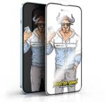 OX Warrior Samsung Galaxy A14 4G / Galaxy A14 5G OX Warrior Mr. Fashion 2.5D üvegfólia átlátszó (fekete peremmel)