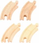 Bigjigs Toys Sina circulara scurta 10 cm 4 buc (DDBJT110) Trenulet