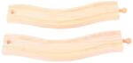 Bigjigs Toys Sine curbate 22 cm 2 buc (DDBJT173) Trenulet