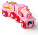 Bigjigs Toys Pink jig cu tender (DDBJT412) Trenulet