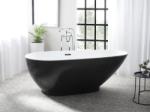 Maxishop Guiana 173x82 cm negru/alb (472504)