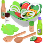 Inlea4Fun Bol de jucărie cu salată verde și legume - Inlea4Fun SALAT ZA4194 (JO-ZA4194) Bucatarie copii