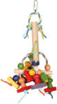 TRIXIE jucărie pentru păsări cu elemente colorate din lemn pe o frânghie (31 cm) (58963)