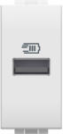 BTicino Priza USB 1M Tip A 5V 1500mA Living Light Bticino alb N4191A (N4191A)