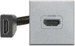 Legrand Priza conector HDMI Axolute Bticino 2M aluminiu HC4284 (HC4284)