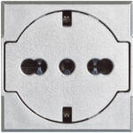 Legrand Priza schuko plata 2M Axolute Bticino aluminiu HC4140 16F (HC4140/16F)