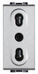 Legrand Priza Italia Living Light Bticino 1M aluminiu NT4180 (NT4180)