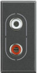 Legrand Priza audio RCA Axolute Bticino 1M antracit HS4281 (HS4281)