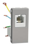 Schneider Electric Priza telefon RJ12 1M Schneider Noua Unica aluminiu NU349130 (NU349130)