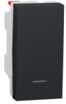 Schneider Electric Intrerupator revenire cu led 1M Schneider Noua Unica antracit NU310654N (NU310654N)