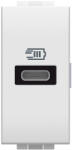 BTicino Priza USB 1M Tip C 5-9-12V 1500mA Living Light Bticino alb N4192C (N4192C)