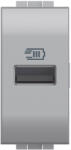 Legrand Priza USB 1M Tip A 5V Living Light Bticino aluminiu NT4191A (NT4191A)
