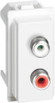 Legrand Priza audio-video RCA 1M Living Now Bticino alb KW4269R (KW4269R)