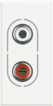 Legrand Priza audio RCA Axolute Bticino 1M alb HD4281 (HD4281)