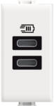 Legrand Priza USB 1M Tip C alimentare dubla 5V Matix Bticino alb AM4191CC (AM4191CC)