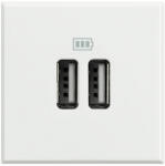 Legrand Priza USB tip A dubla 5V 3000mA Axolute Bticino 2M alb HD4285C2 (HD4285C2)