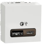 Schneider Electric Priza USB tip A + C 2M 2.4A 18W Schneider Noua Unica alb NU301918 (NU301918)
