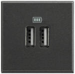 Legrand Priza USB tip A dubla 5V 3000mA Axolute Bticino 2M antracit HS4285C2 (HS4285C2)