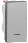 Schneider Electric Intrerupator revenire cu led 1M Schneider Noua Unica aluminiu NU310630N (NU310630N)