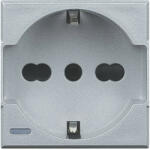 Legrand Priza schuko standard german italian 2M Axolute Bticino aluminiu HC4140 16 (HC4140/16)