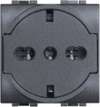 Legrand Priza schuko plata Living Light Bticino 2M antracit L4140 16F (L4140/16F)