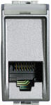Legrand Priza telefon RJ11 Living Light Bticino 1M aluminiu NT4258 11N (NT4258/11N)