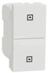 Schneider Electric Intrerupator jaluzele cu revenire 1M Schneider Noua Unica alb NU310718SC (NU310718SC)