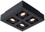 Lucide Xirax fekete mennyezeti spotlámpa (LUC-09119/21/30) GU10 (ES111) 4 izzós IP20 (09119/21/30)