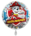  Lufi 17" 43cm Mancs őrjárat, Marshall, Boldog szülinapot (LUFI101431)