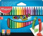 Maped Color Peps Peps Wax Wax Grease Crayon 18pcs (861012)