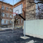 Anastasia Sport Sistem baschet mono stalp MODEL101, panou fibra 180x105 cm, inel si plasa, cupa cu capac (BL1+BL11+BL17-1)