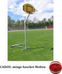 Anastasia & P-Sport Sistem baschet mobil - model STREETBALL + minge baschet Molten (BL4)