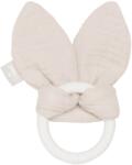 Jollein Бебешка силиконова гризалка Jollein - Bunny Ears Nougat (101-007-66050)