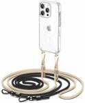 Tech-Protect Set carcasa cu 2 snururi TECH-PROTECT Flexair Chain MagSafe compatibila cu iPhone 15 Pro Max Clear (9319456603873)