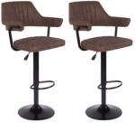 Heinner Set of 2 swivel bar stools Vintage Brown Seat dimensions: 52x60x98 118 (HR-S2BCHVTG-BRW)