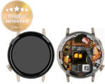 Huawei Watch GT3 Milo B19T 42mm - Ecran LCD + Sticlă Tactilă + Ramă (Gold Stainless Steel) - 02354QVM Genuine Service Pack, Black